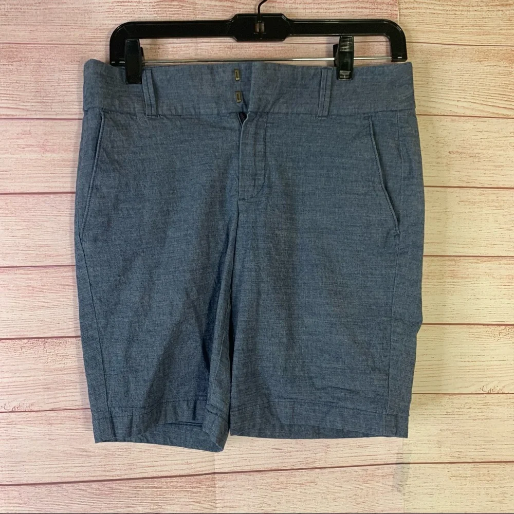 J.Crew Blue Frankie‎ Bermuda Shorts Size 4